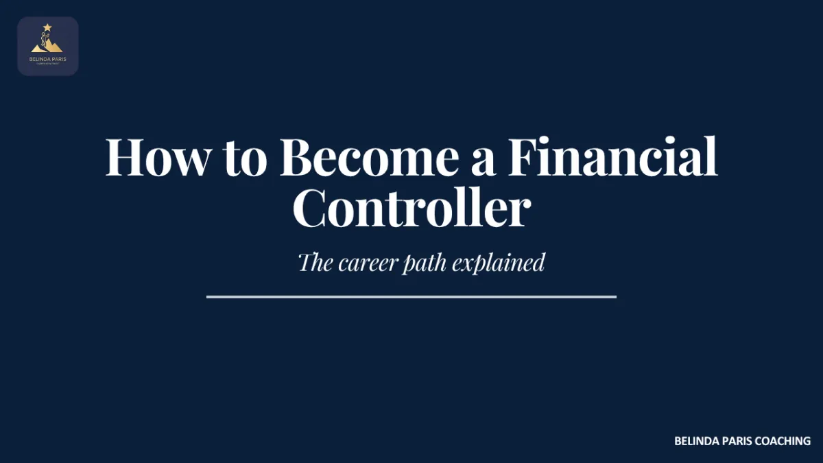 Accountant planning a path to financial controller