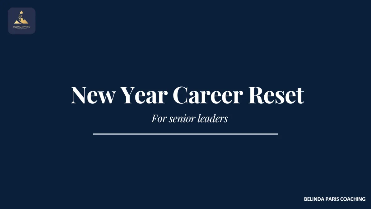 Senior leader planning the year ahead