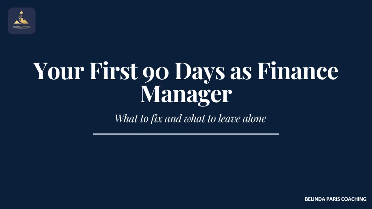 New Finance Manager meeting the team in the first week of a new role