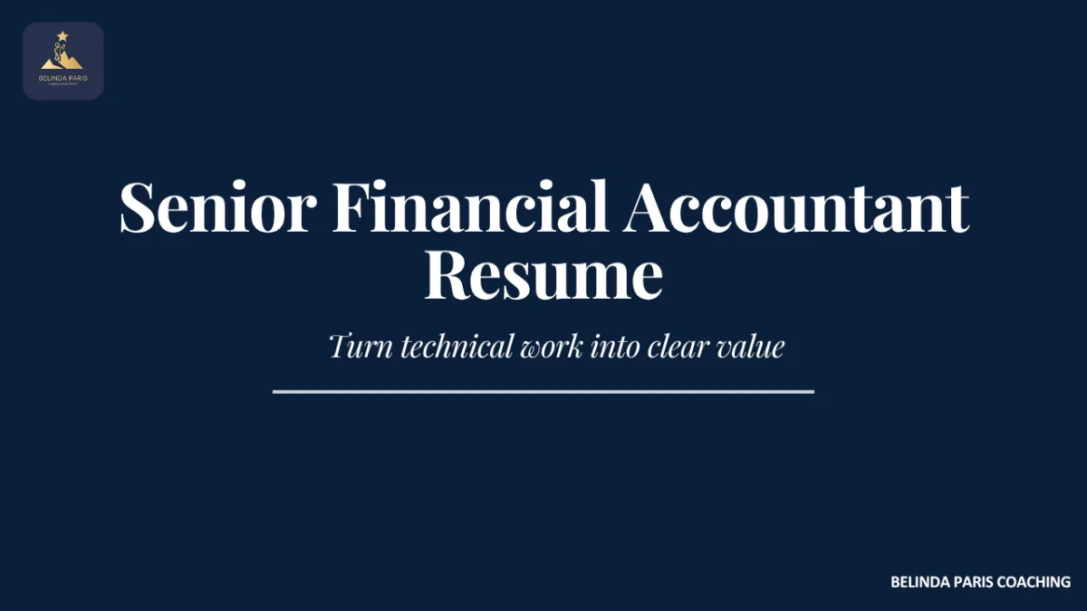 Senior Financial Accountant working on statutory accounts and audit files