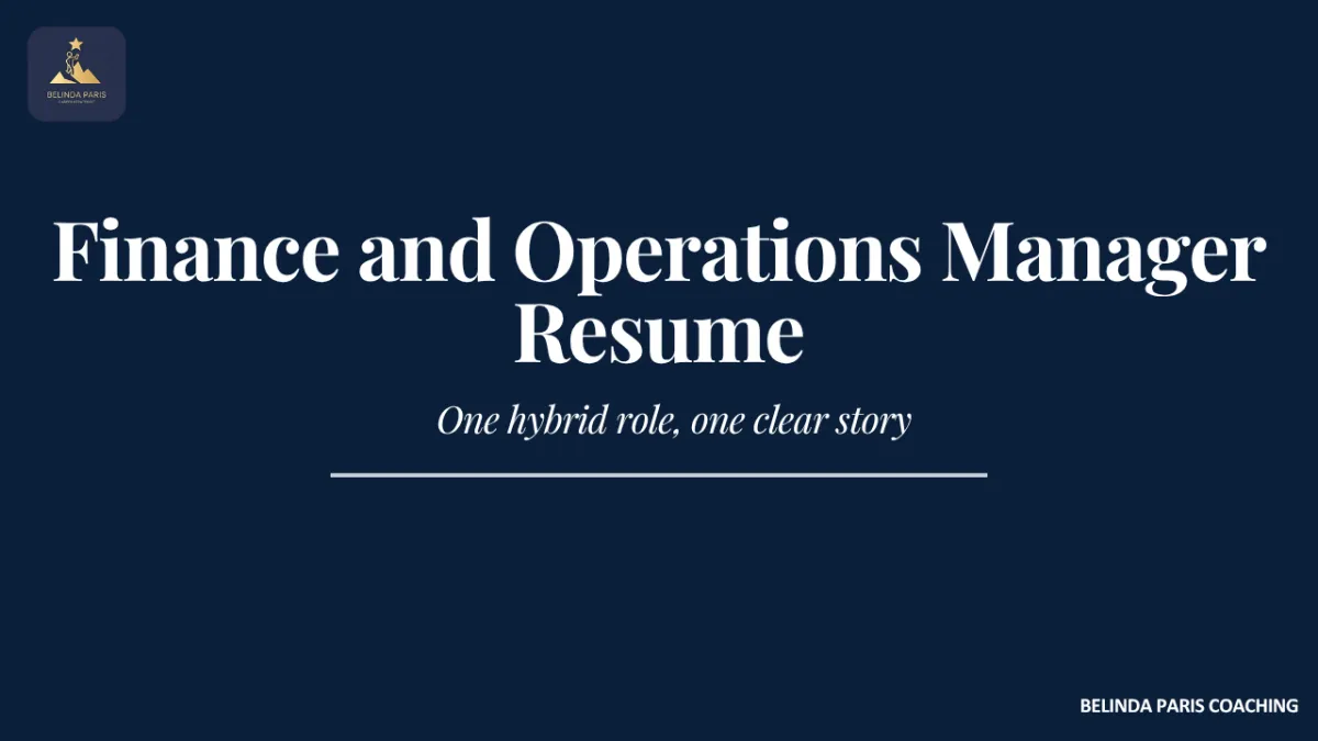 Finance and Operations Manager overseeing finance, people and operations