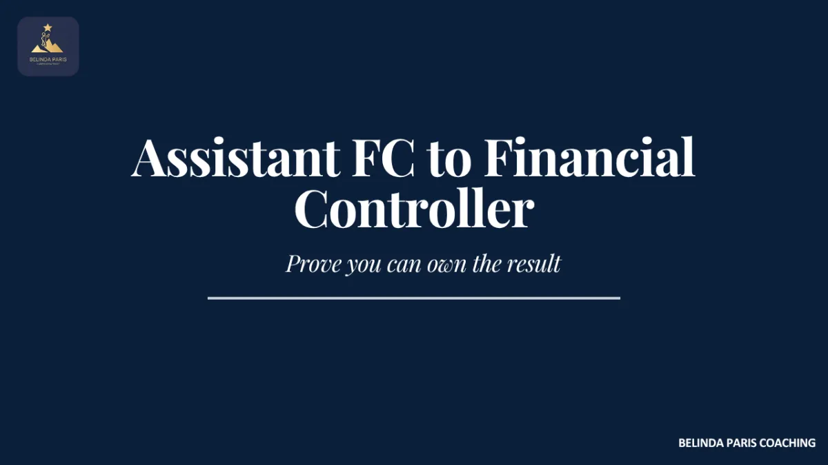 Assistant Financial Controller leading the month end close