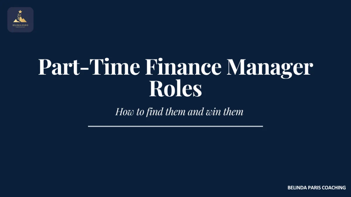 Part-time Finance Manager working flexible hours