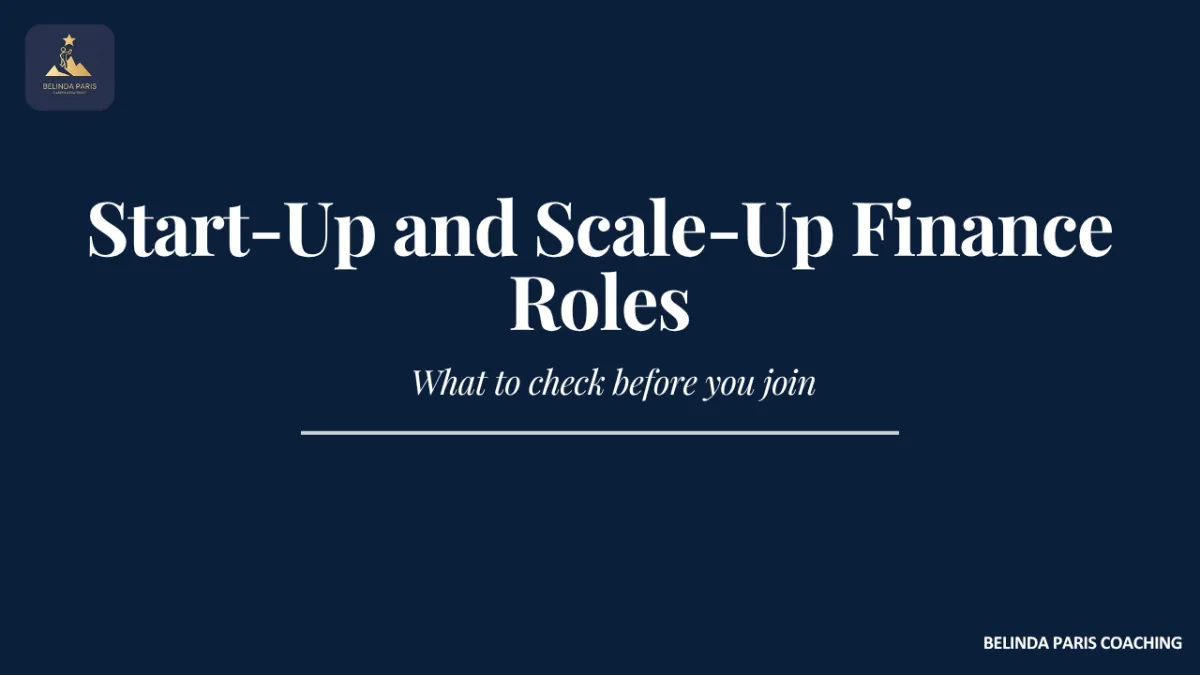 Finance Manager meeting a start-up founder before accepting a role