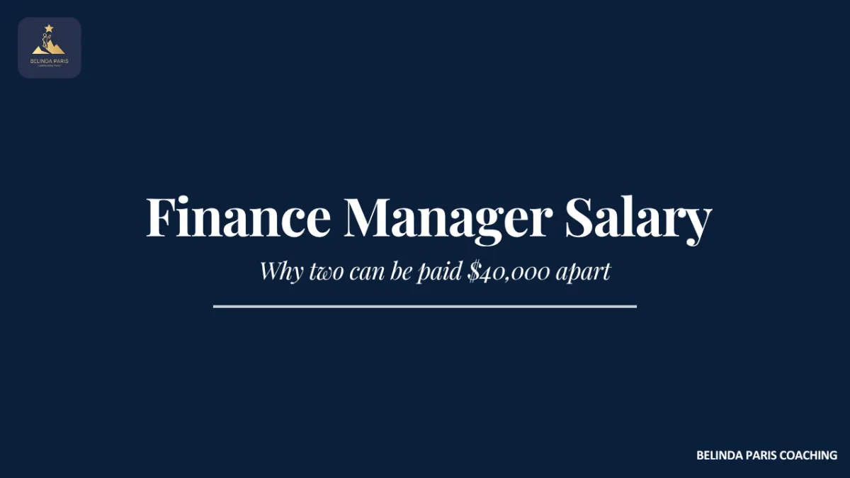 Finance Manager comparing salary ranges