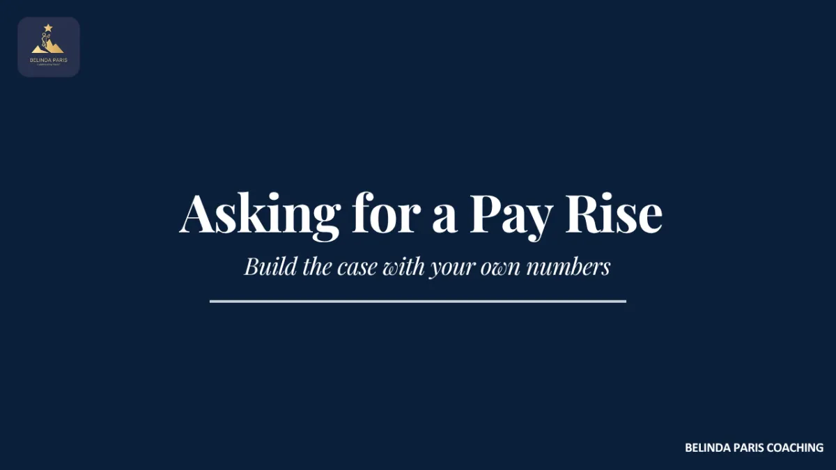 Finance Manager preparing a business case for a pay rise