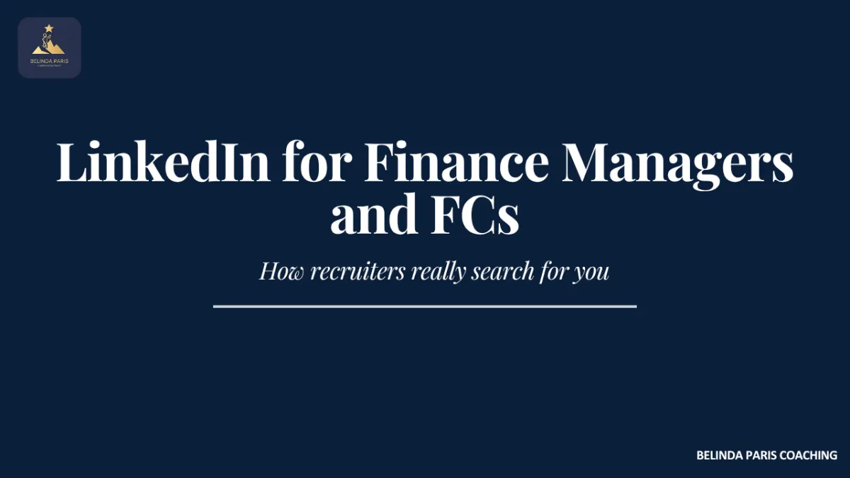 Recruiter searching LinkedIn for Financial Controller candidates