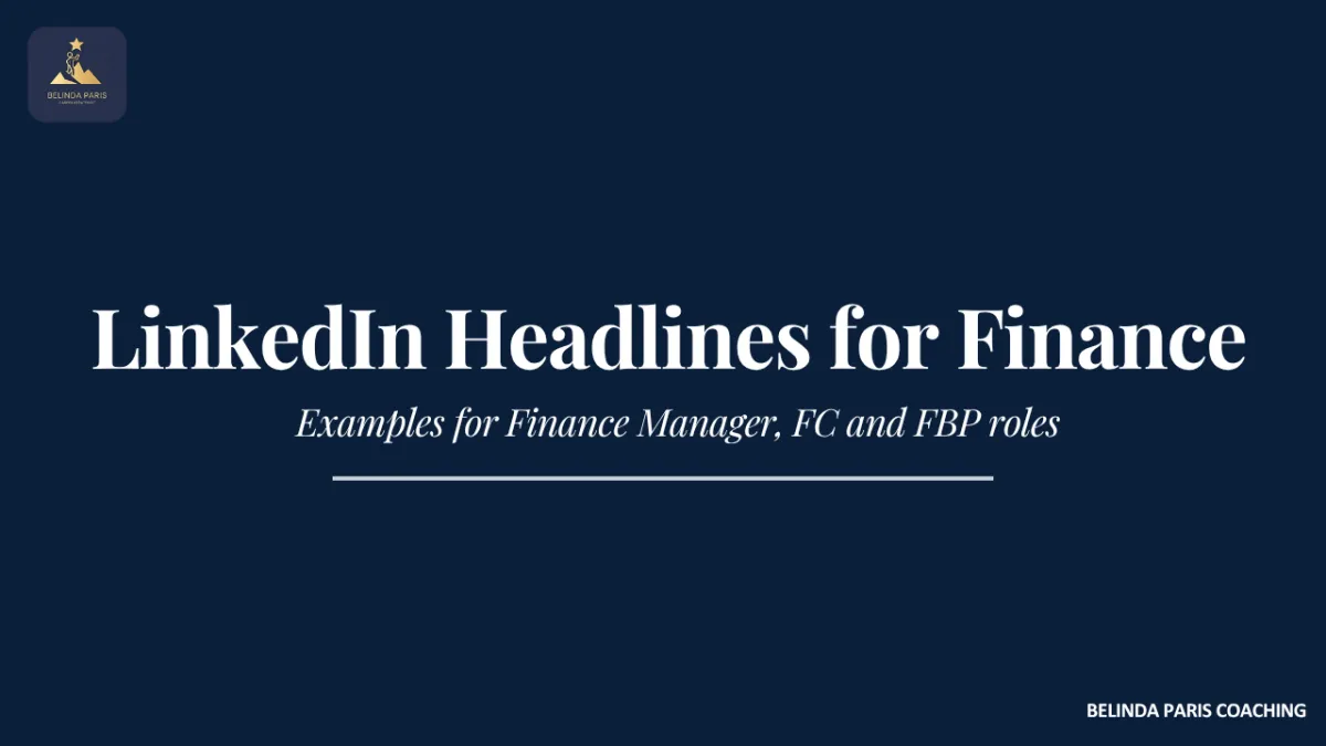 Accountant updating their LinkedIn headline