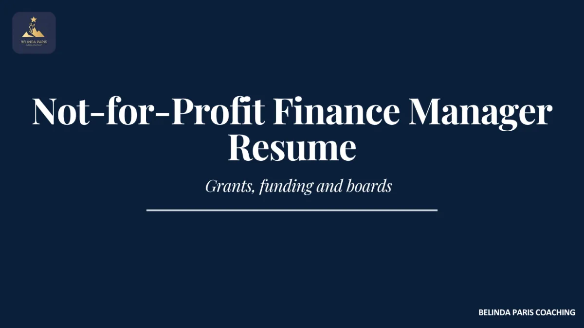 Not-for-profit Finance Manager preparing a report for the finance committee