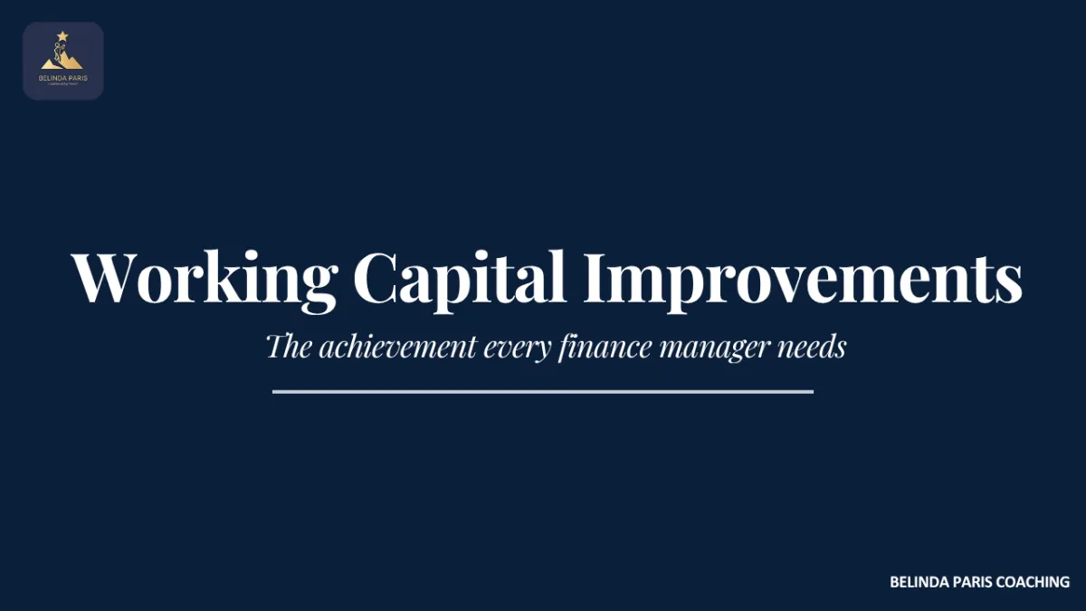 Finance Manager reviewing debtor days and inventory levels