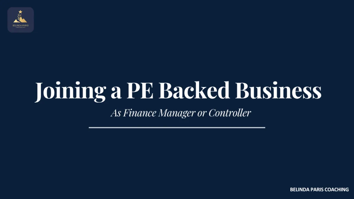 Financial Controller preparing monthly reporting for a private equity owner