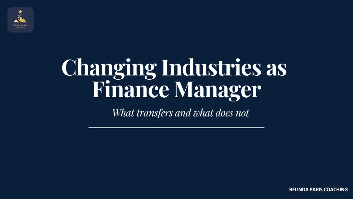 Finance Manager researching a new industry before an interview