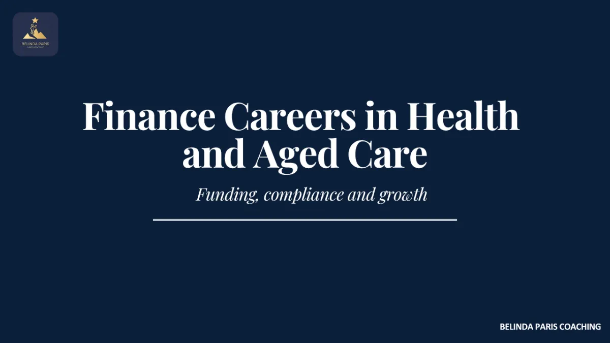 Finance Manager reviewing funding reports in an aged care organisation