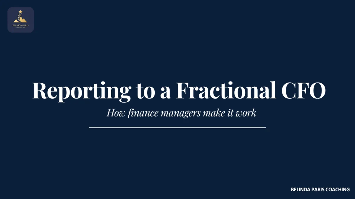 Finance Manager meeting with a fractional CFO