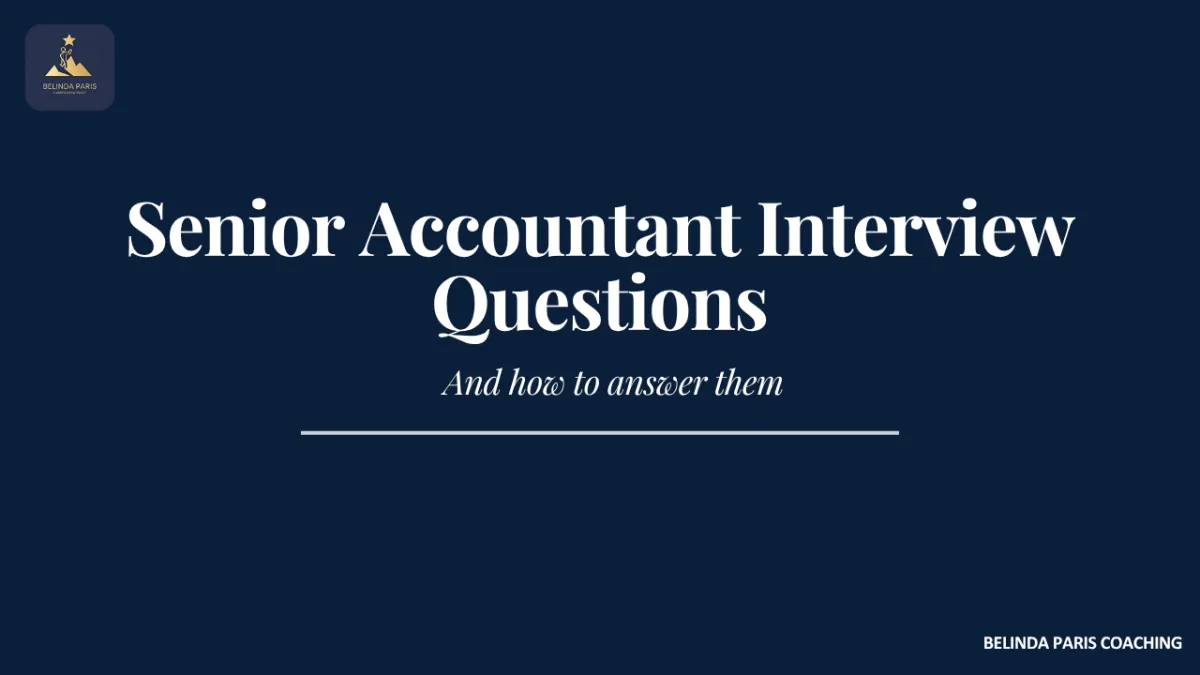 Senior Accountant in an interview with a Financial Controller