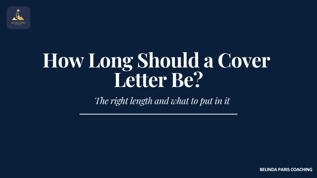 Short one page cover letter ready to send with a job application