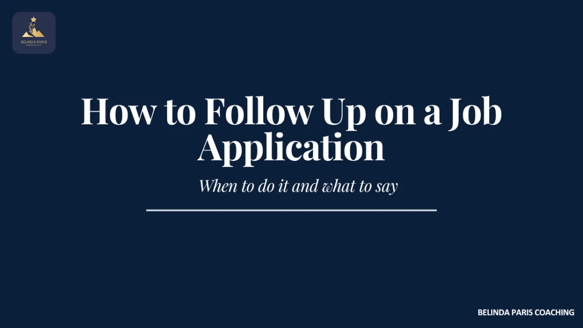 Job seeker writing a follow up email about a job application