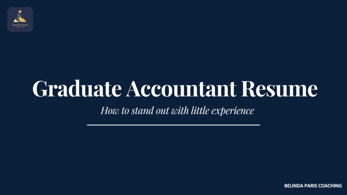 Accounting graduate writing their first professional resume