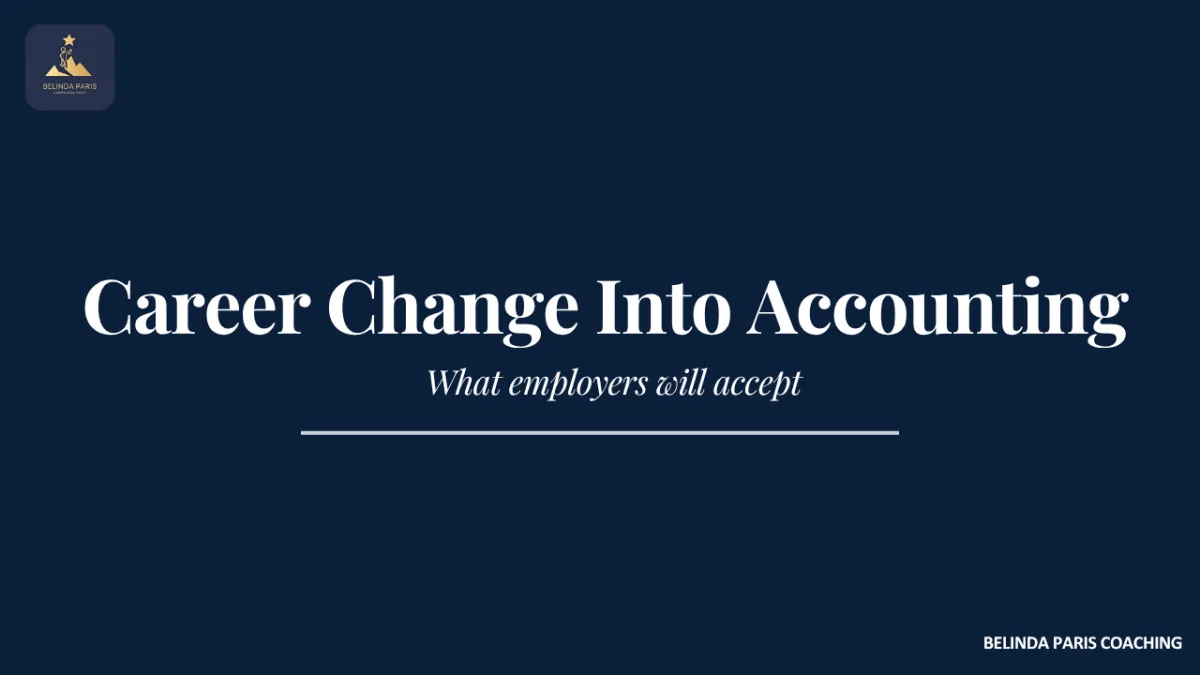Mid career professional studying accounting for a career change