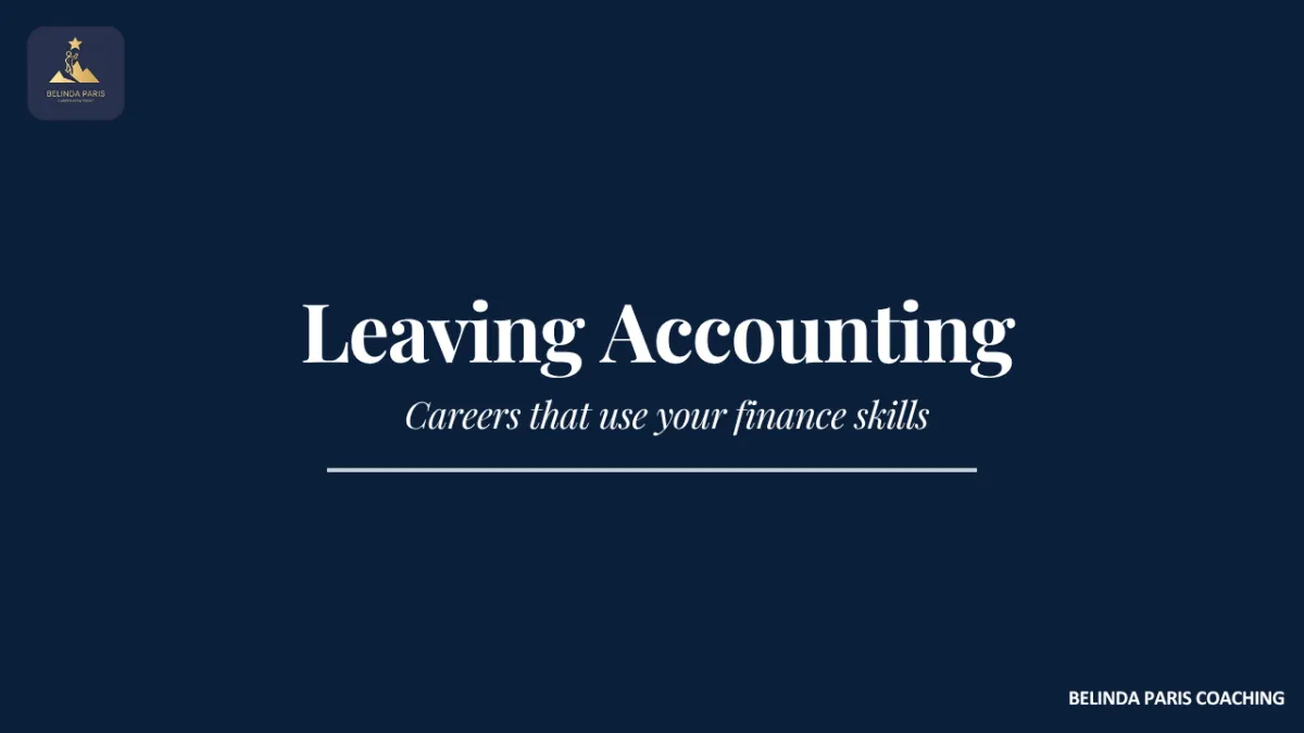 Accountant considering career options outside traditional accounting