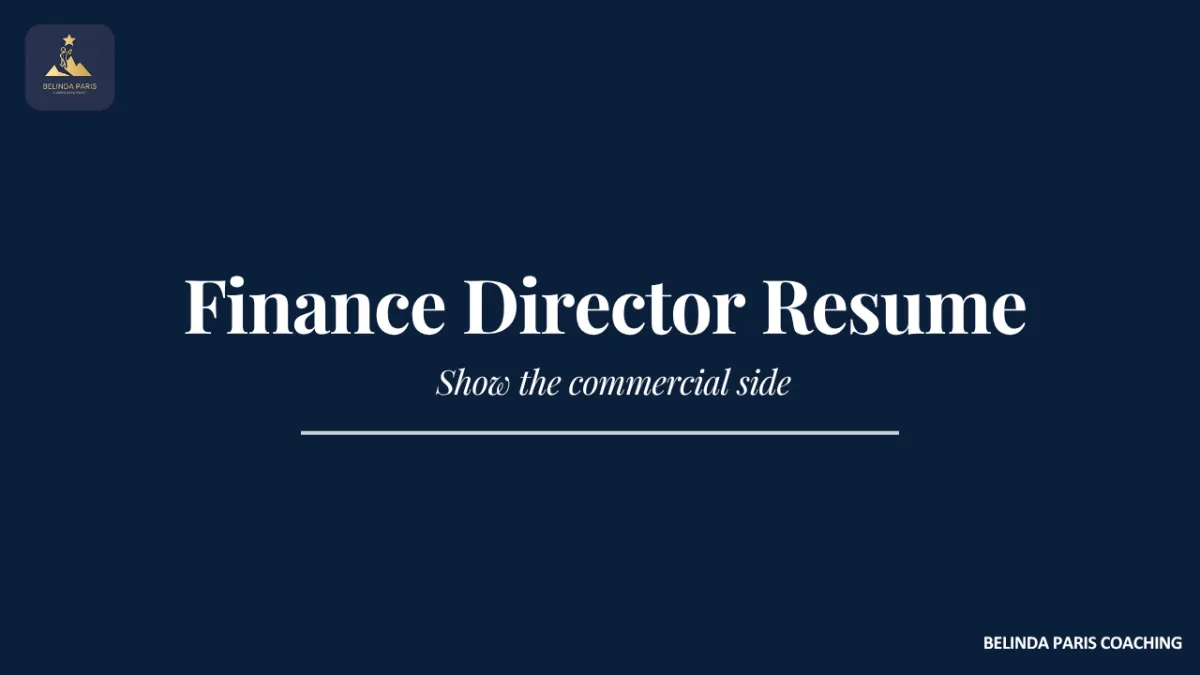 Finance Director presenting commercial results to the CEO and board
