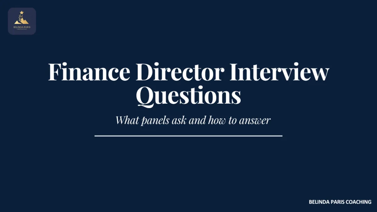 Finance Director candidate in an interview with the CEO and board chair