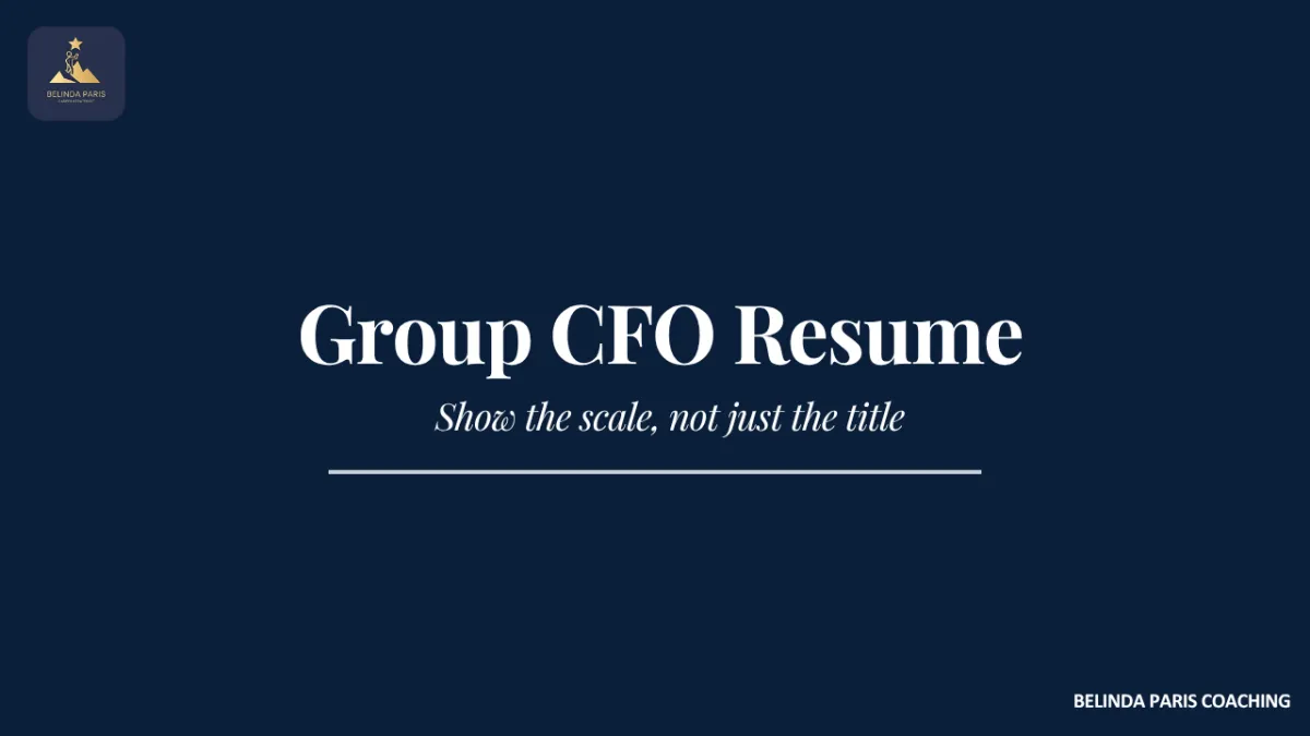 Group CFO presenting consolidated results from several countries to a board