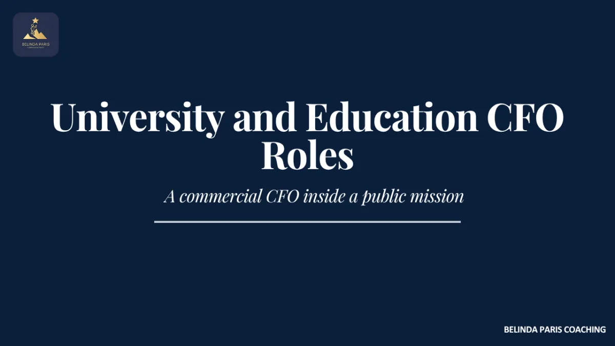 University CFO walking across a campus with members of the senior leadership team