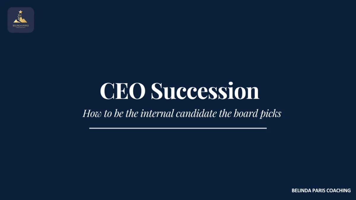Senior executive meeting with the board chair to discuss CEO succession