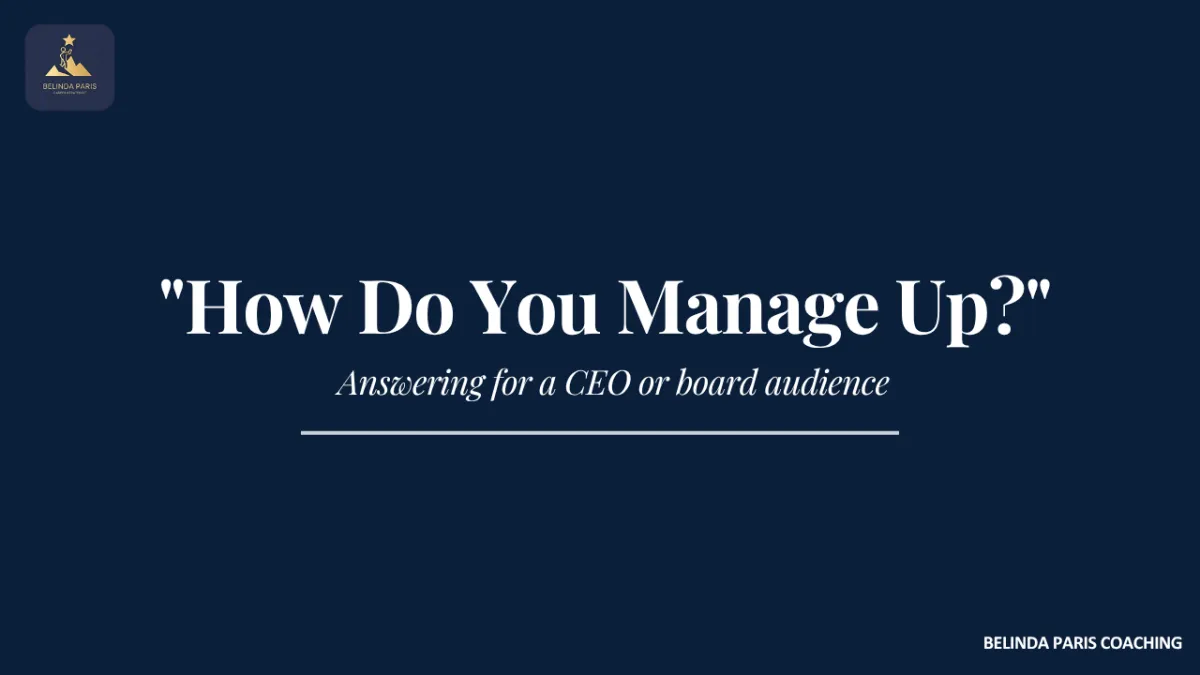 Senior leader in conversation with a CEO in a quiet office