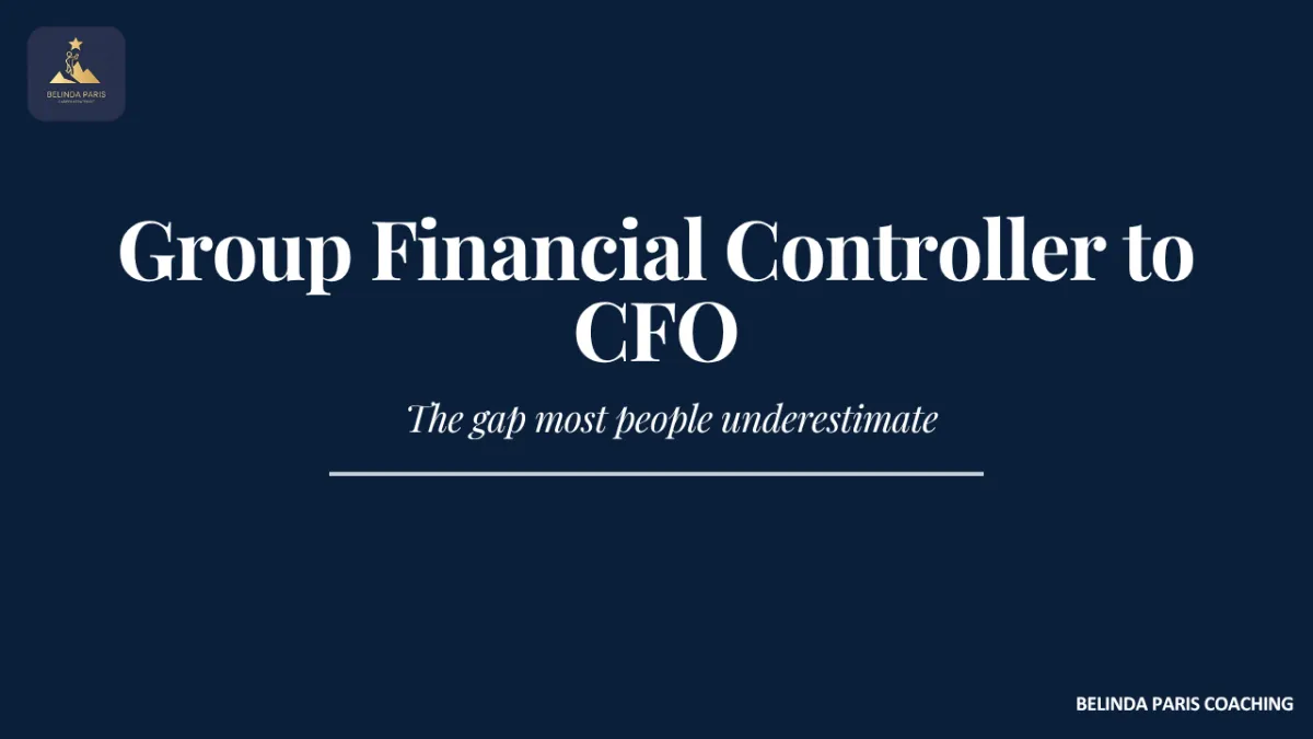 Group Financial Controller presenting a strategic plan to a CEO