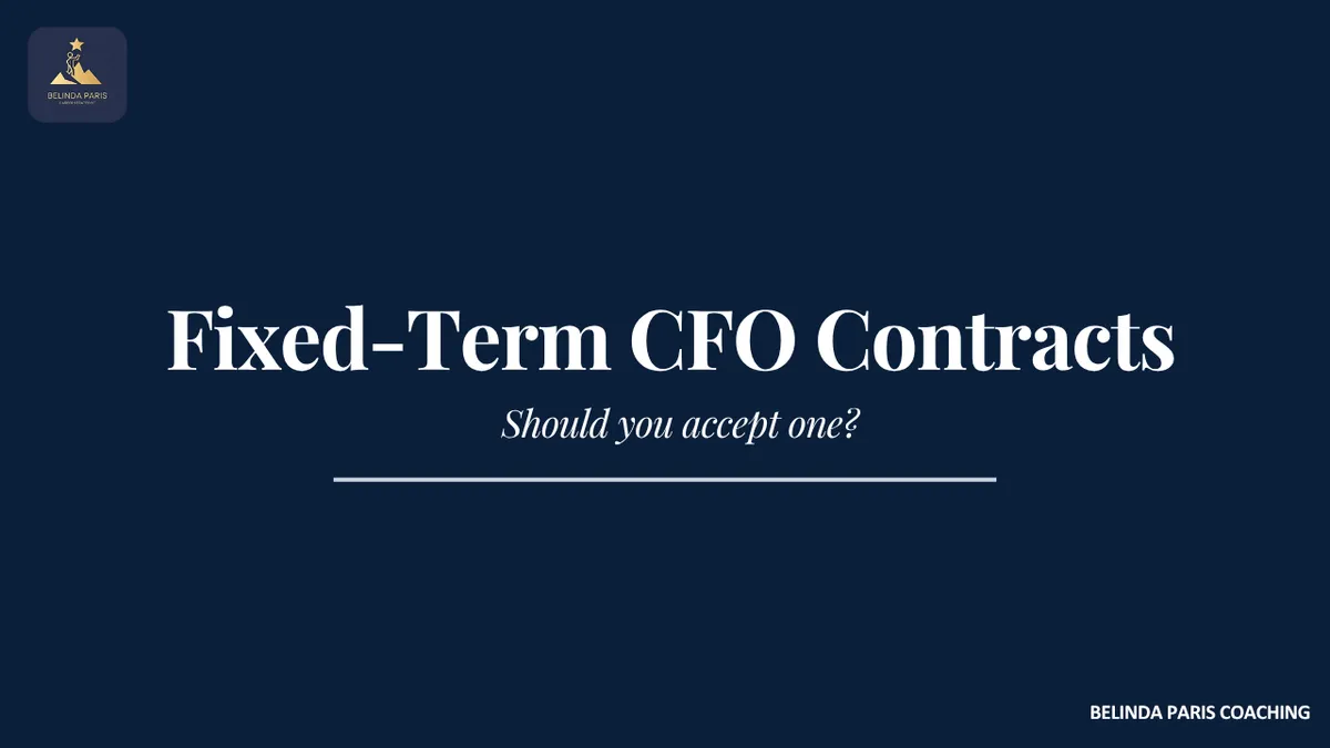CFO reviewing a fixed-term employment contract