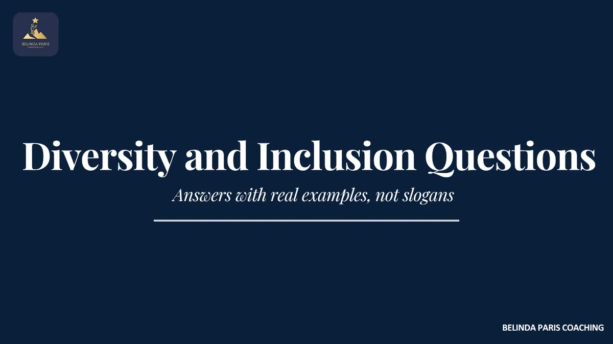 Senior leader giving a considered answer to a panel question about inclusion