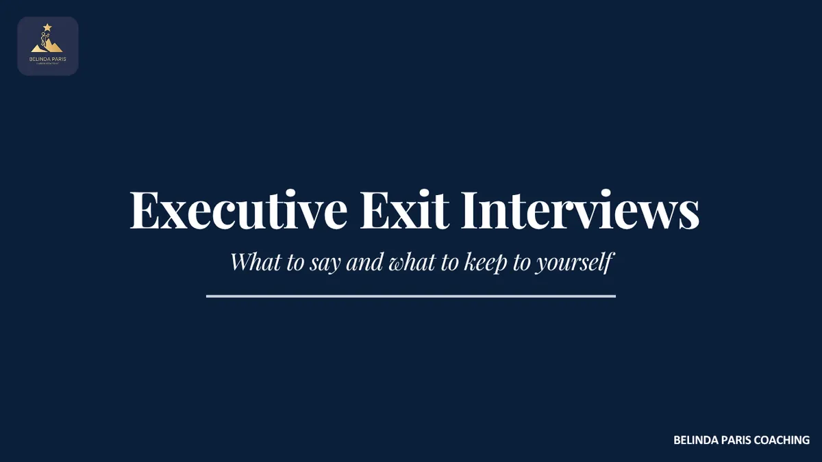 Senior leader in a calm exit interview with a human resources director