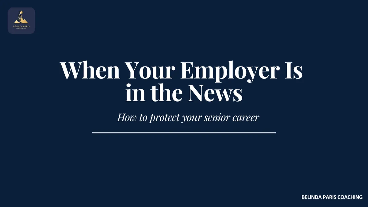 Senior executive reading a negative news story about their employer on a phone