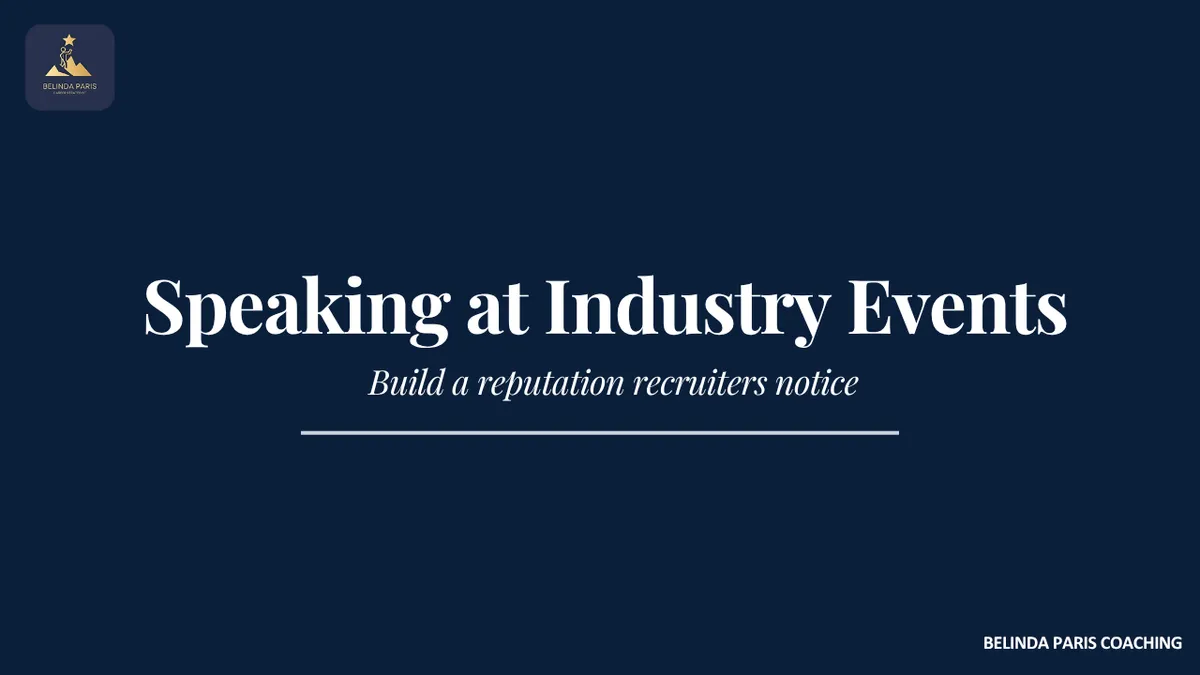 Senior finance leader speaking on a panel at an industry conference