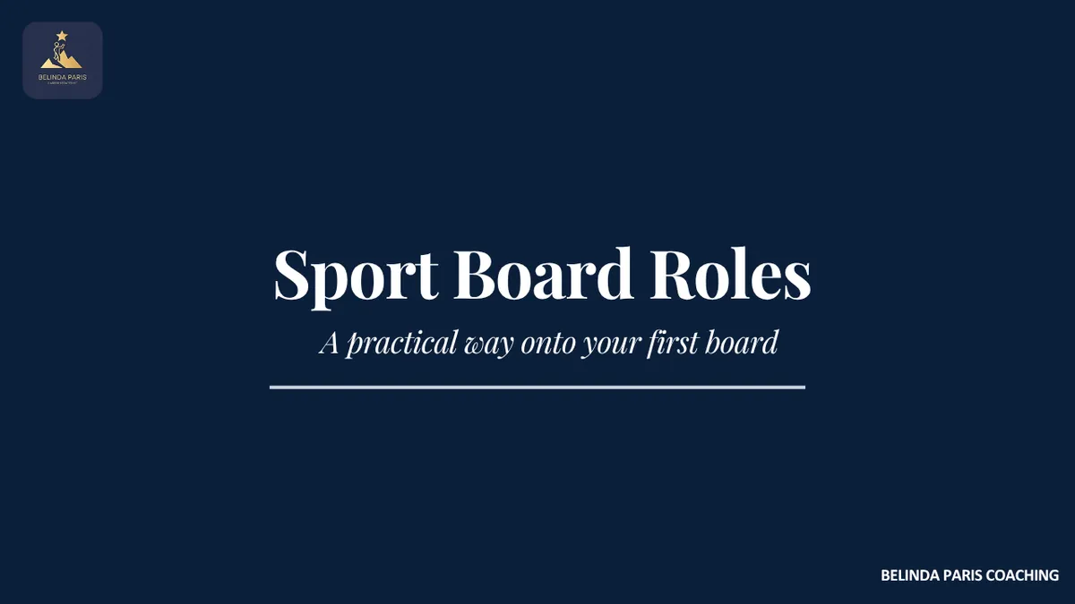 Senior finance leader at a community sports club board meeting