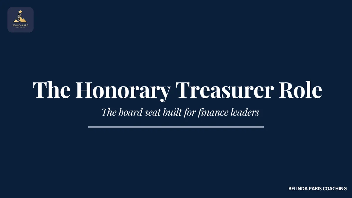 Finance leader presenting the financial report at a not-for-profit board meeting