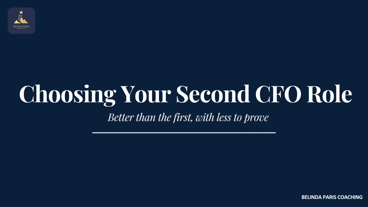 Experienced CFO reviewing a role brief before a meeting with a chair