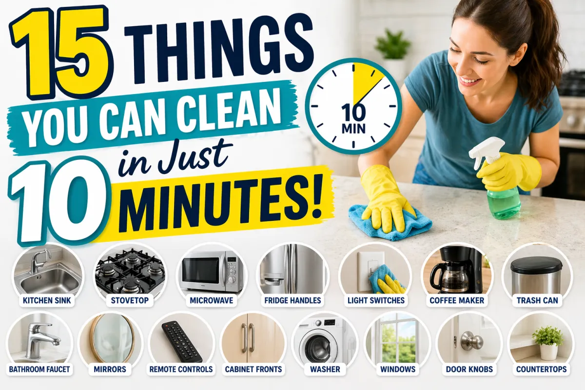 15 Things You Can Clean in Just 10 Minutes