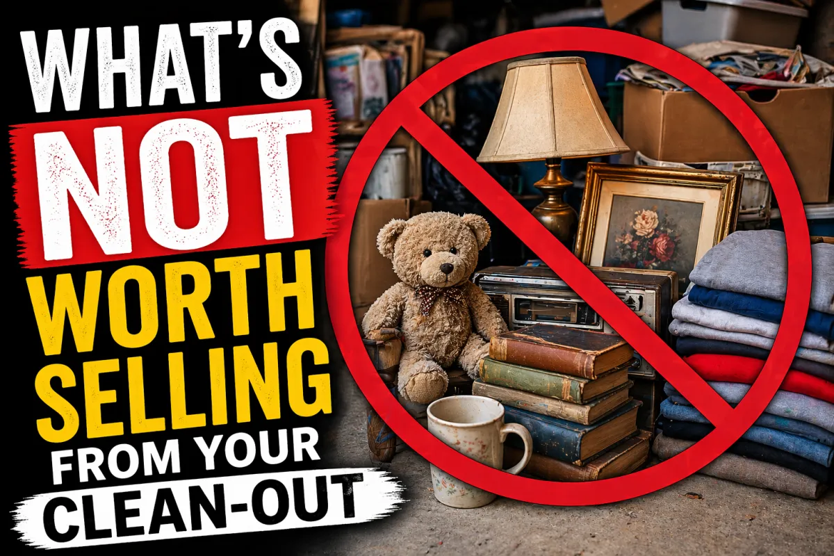 What’s NOT Worth Selling From Your Clean-Out