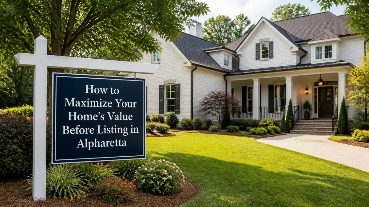 A beautiful home in Alpharetta ready for sale in 2026