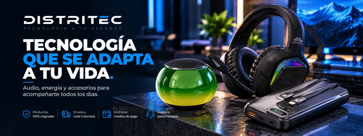 DISTRITEC tecnología y accesorios - audífonos, power banks y accesorios tecnológicos
