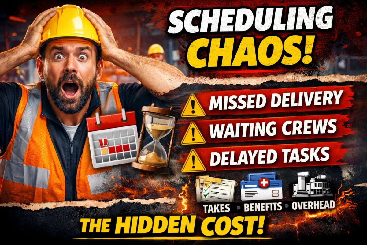 Scheduling Chaos in Construction: The Hidden Cost of Waiting, Handoffs, and Almost-Ready Jobs