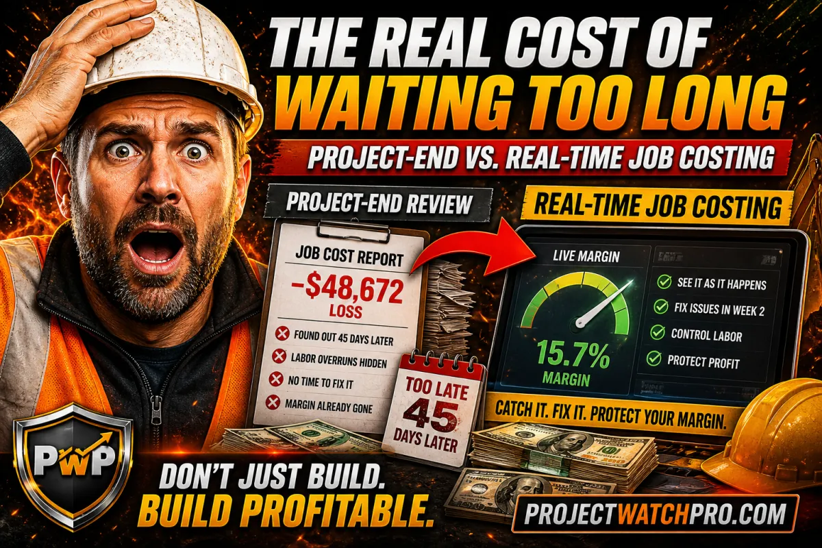 Profit Fade in Construction: Why Your Margins Disappear Mid-Job