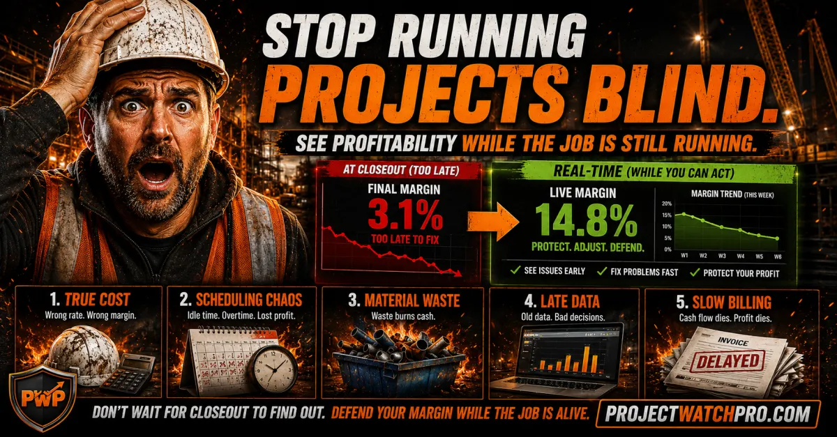 Real-Time Project Profitability: What Contractors Are Missing