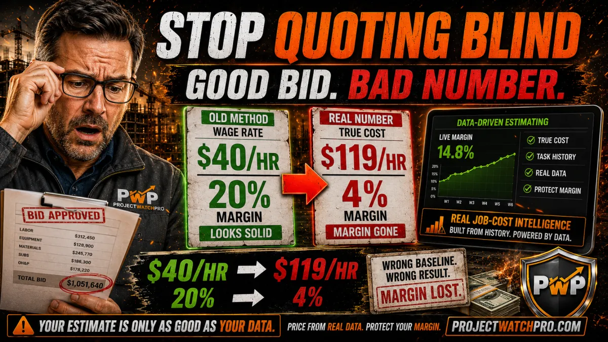 Stop Quoting Blind: Data-Driven Construction Estimating