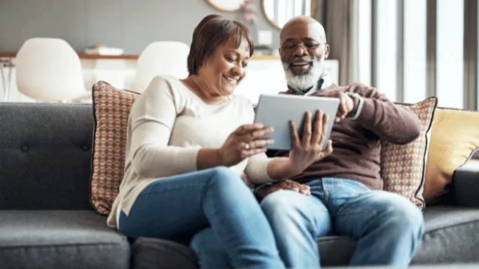 Couple Browsing On a Mobile Device