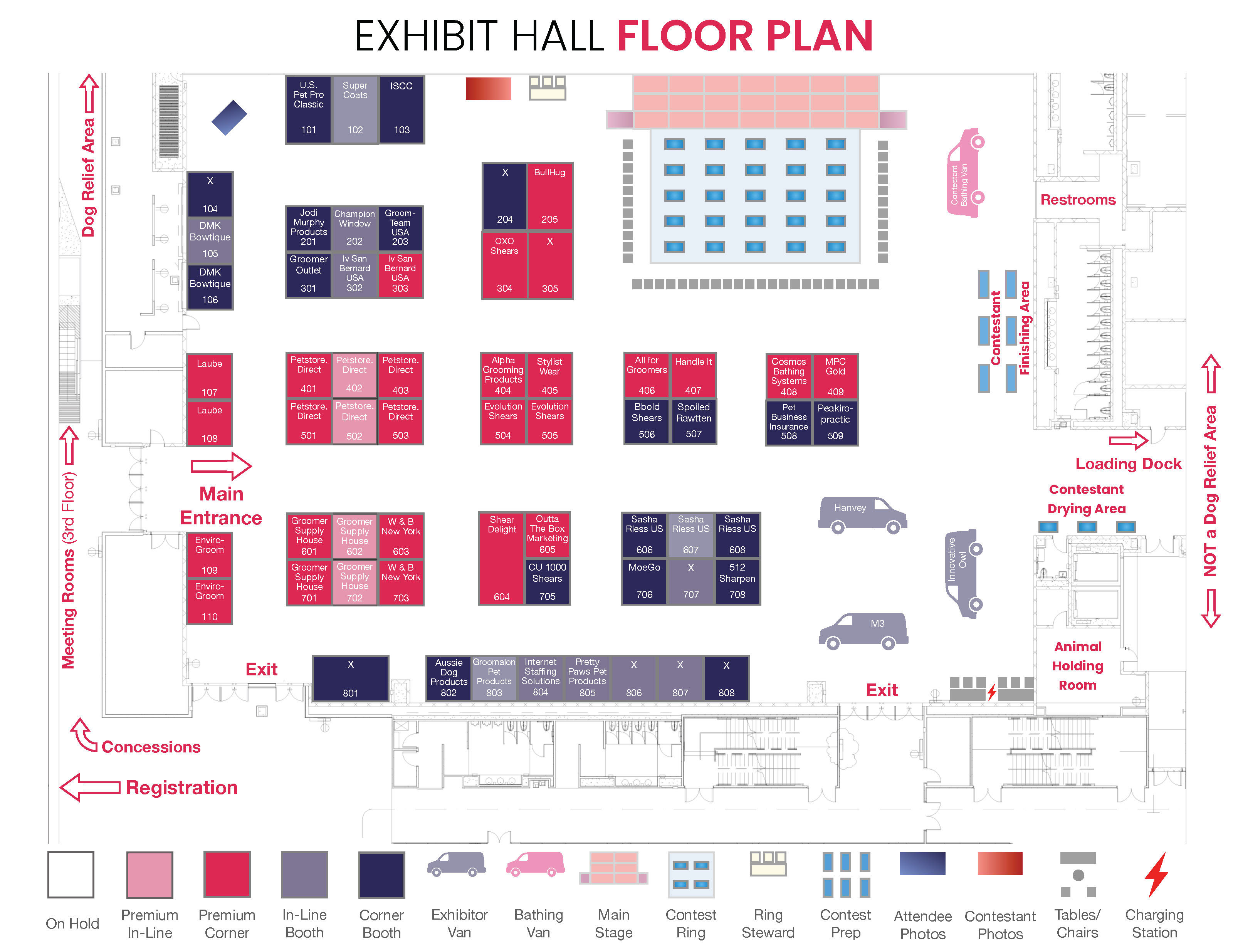 Exhibit Hall Floor Plan