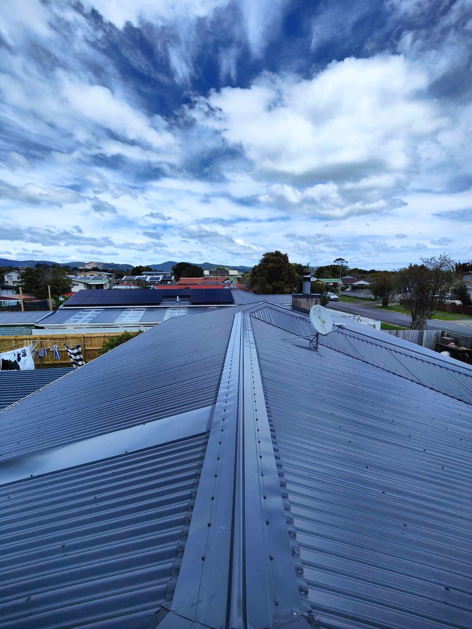 New build longrun roofing installation in the Far North